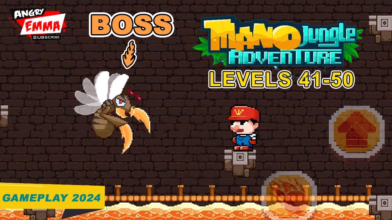 Mano Jungle Adventure - Levels 41-50 + BOSS (Gameplay 2024)