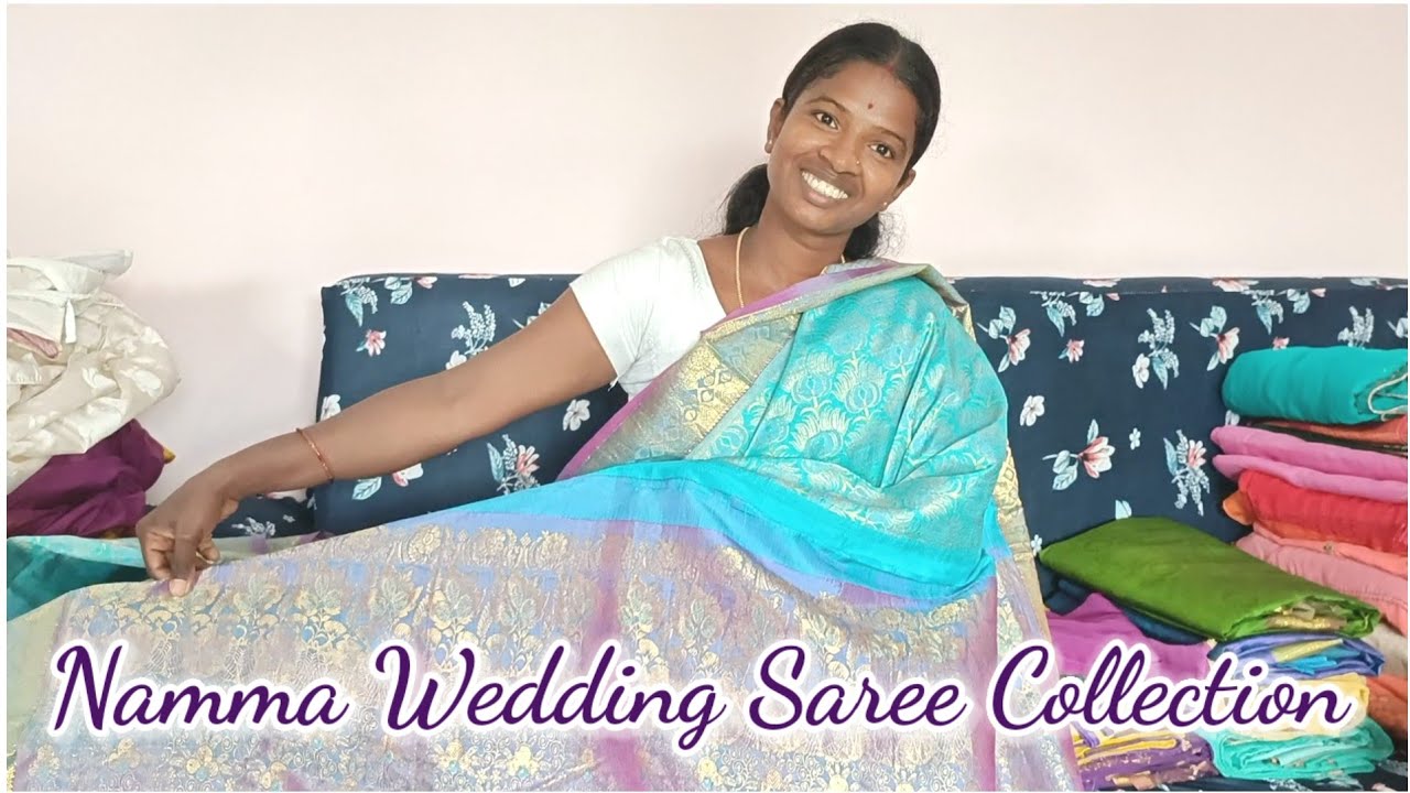 ನಮ್ಮ ಮದುವೆ ಸೀರೆಗಳ ಸಂಗ್ರಹ 😍 | Our Wedding Saree Collection | Husband & Wife 