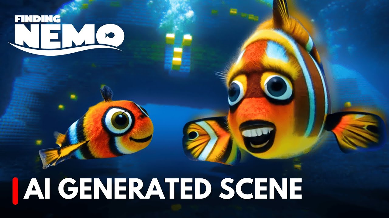 FINDING NEMO But AI Generated in REVERSE! Pt 1