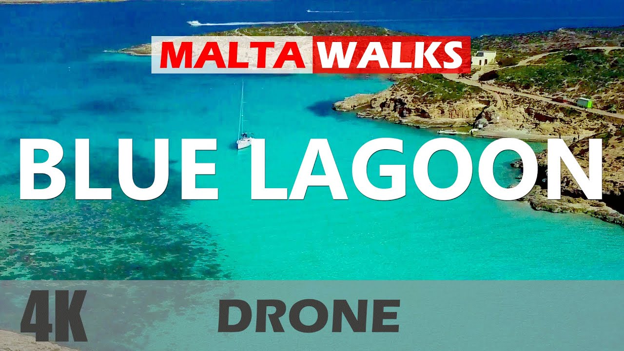 [4K] Blue Lagoon, Comino, Malta - Drone video