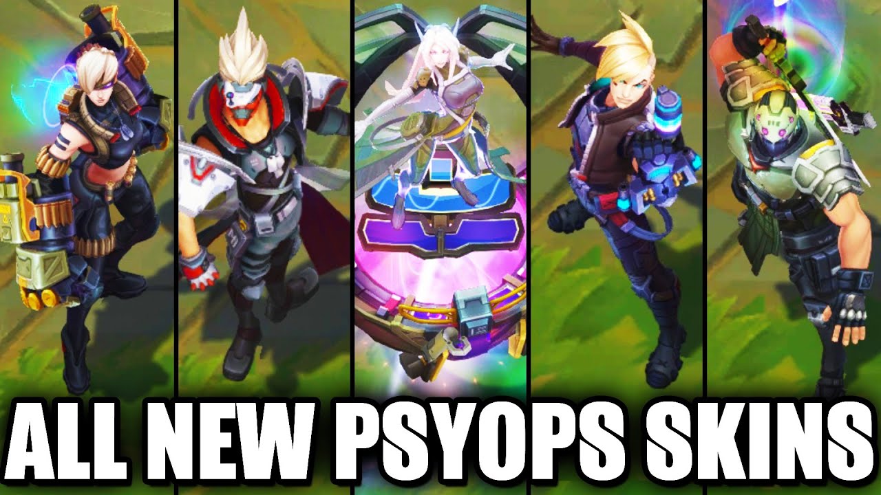 New PsyOps Skins Spotlight Sona, Master Yi, Ezreal, Shen, Vi (League of Legends)