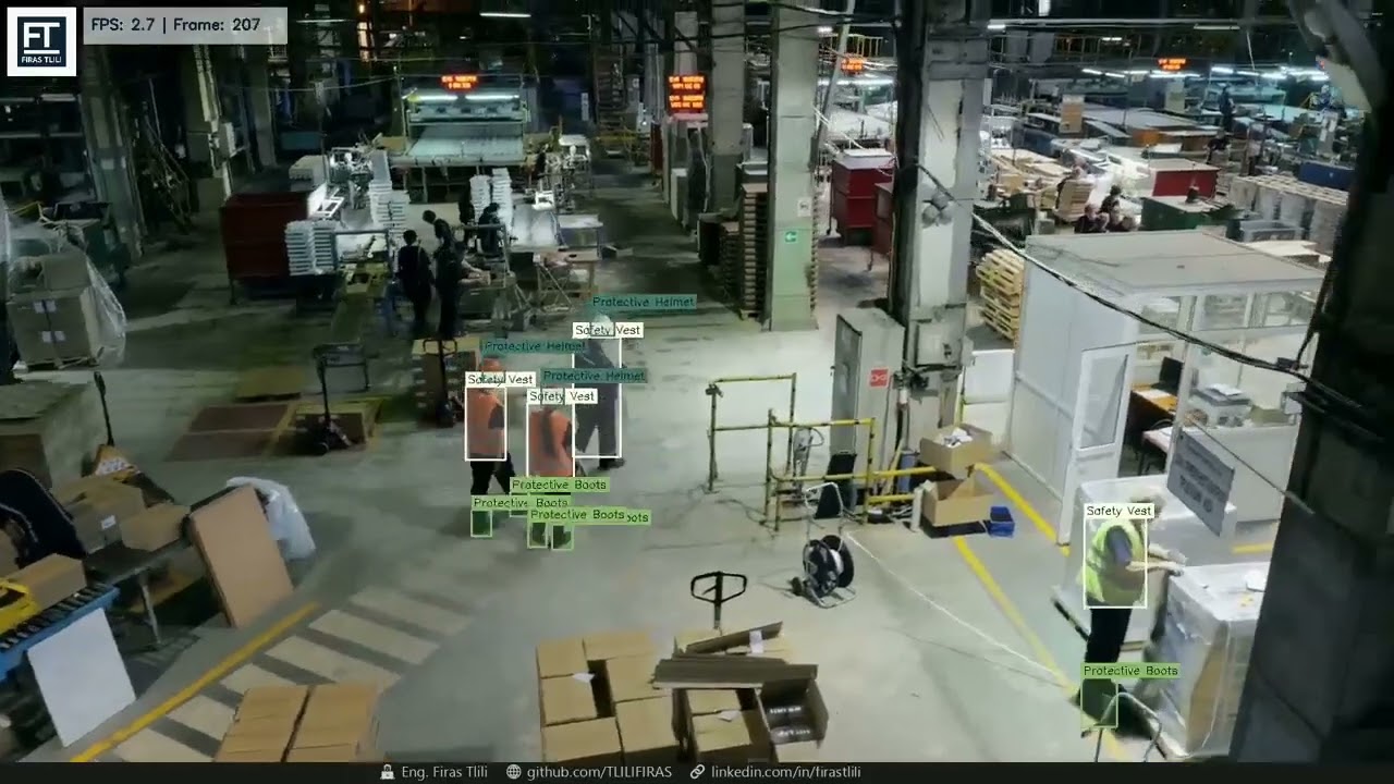 Advanced Safety Equipment Monitoring for Industrial Workers Using#AI #ComputerVision #YOLOv11 