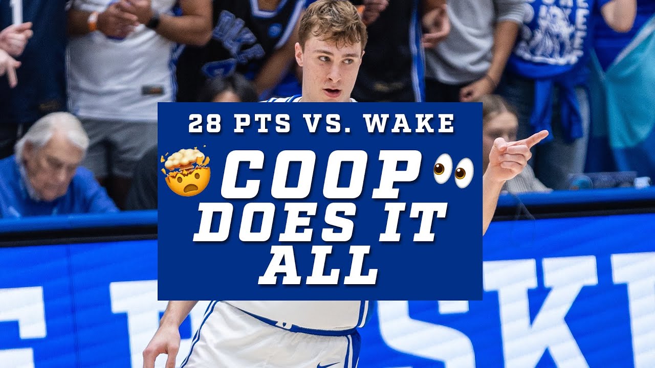 Cooper Flagg drops 28/8/7 in Final Home Game!!