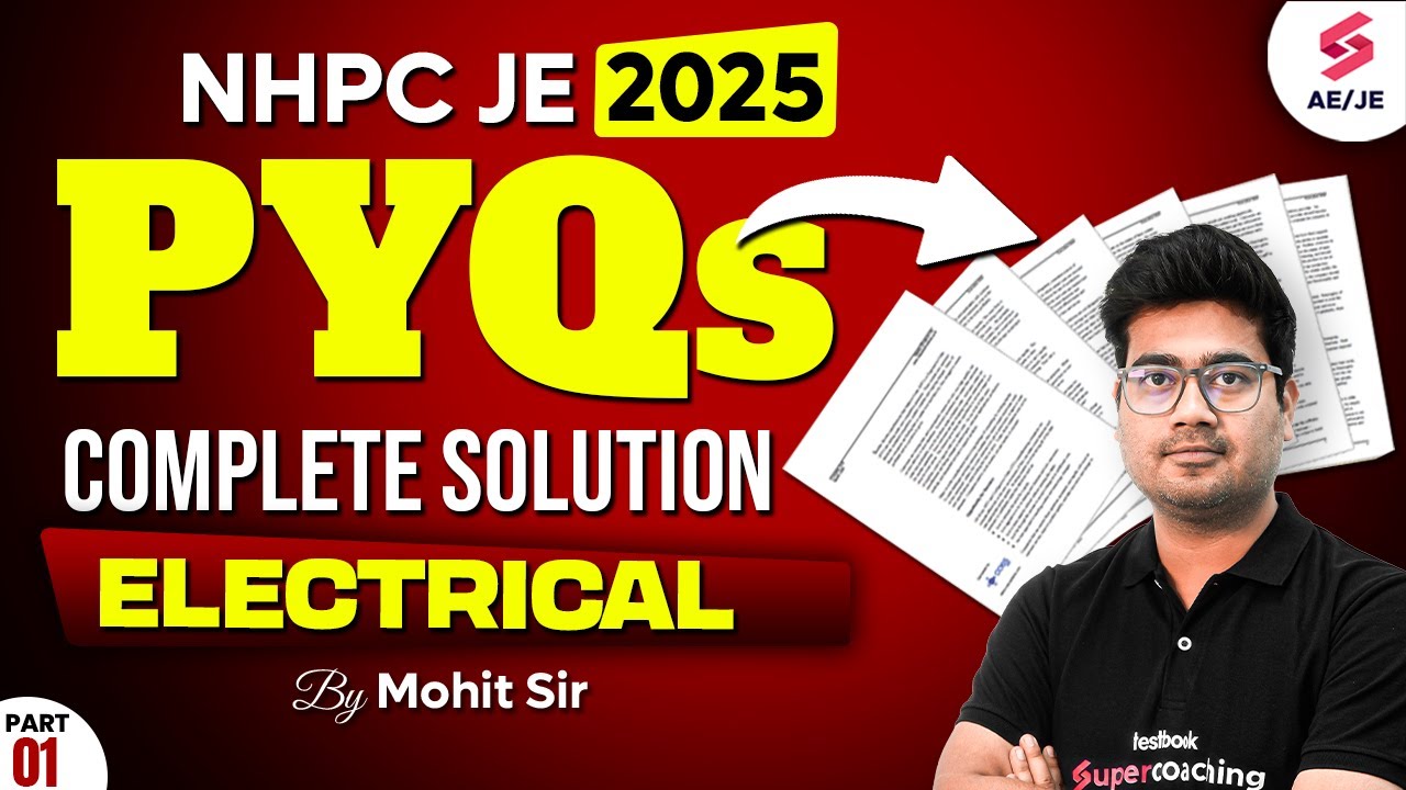 NHPC JE 2025 Classes | NHPC JE Electrical Previous Year Question Paper Complete Solution | Mohit Sir