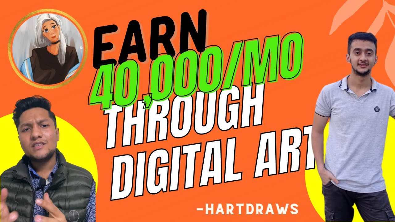 Earn 40,000/mo through Digital Art || how to start digital art || ft. @Harhil Tomar
