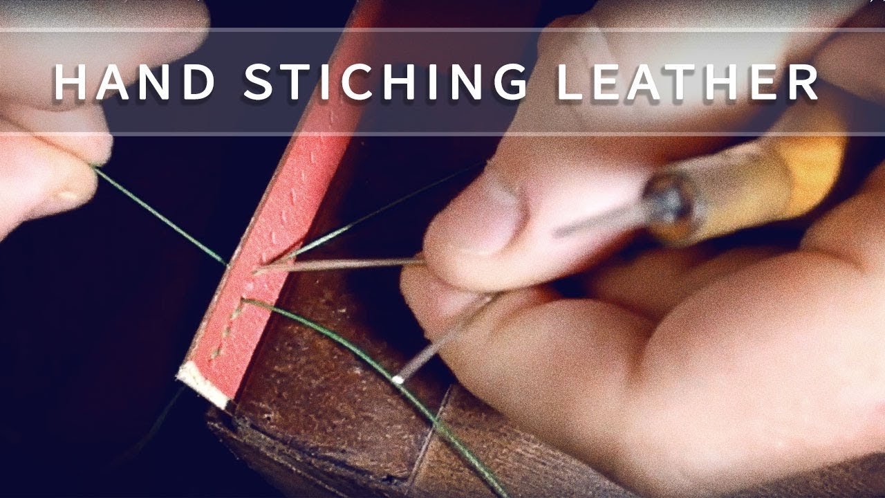 Hand stitching leather / leather craft tutorials