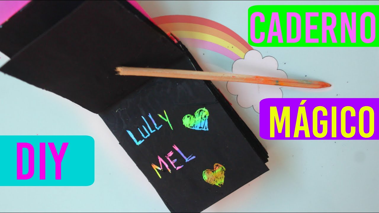 COMO FAZER UM CADERNO MÁGICO ➸ DIY VOLTA AS AULAS