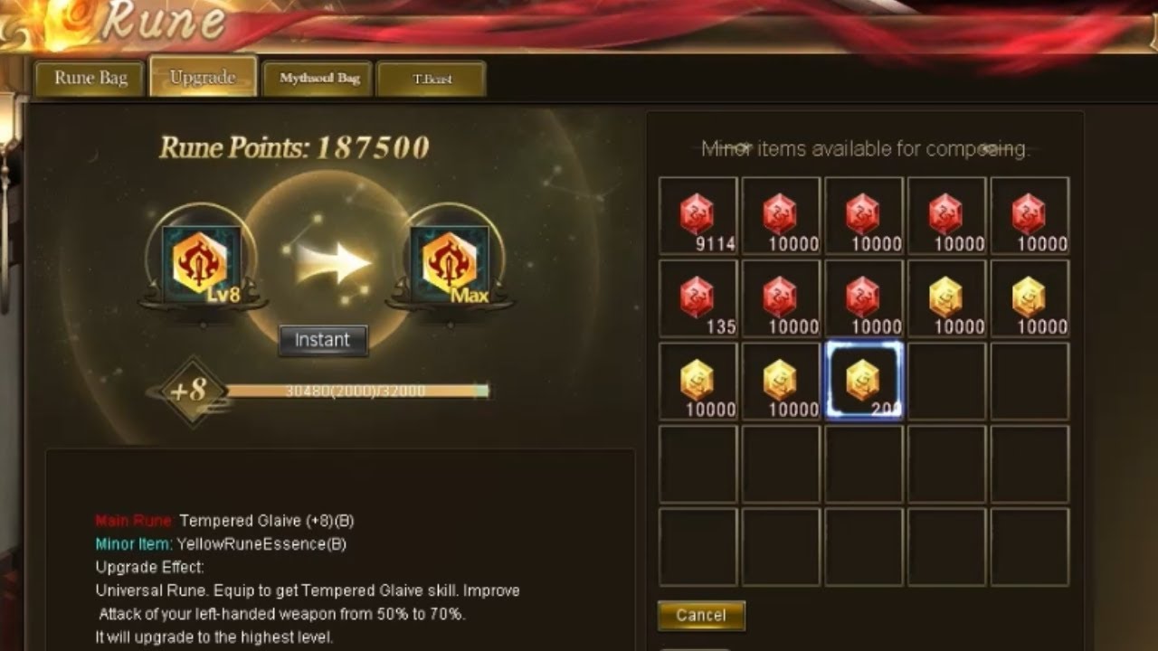 Conquer Online- Magic Rune Tree /w Isabelle (60k CP'S)