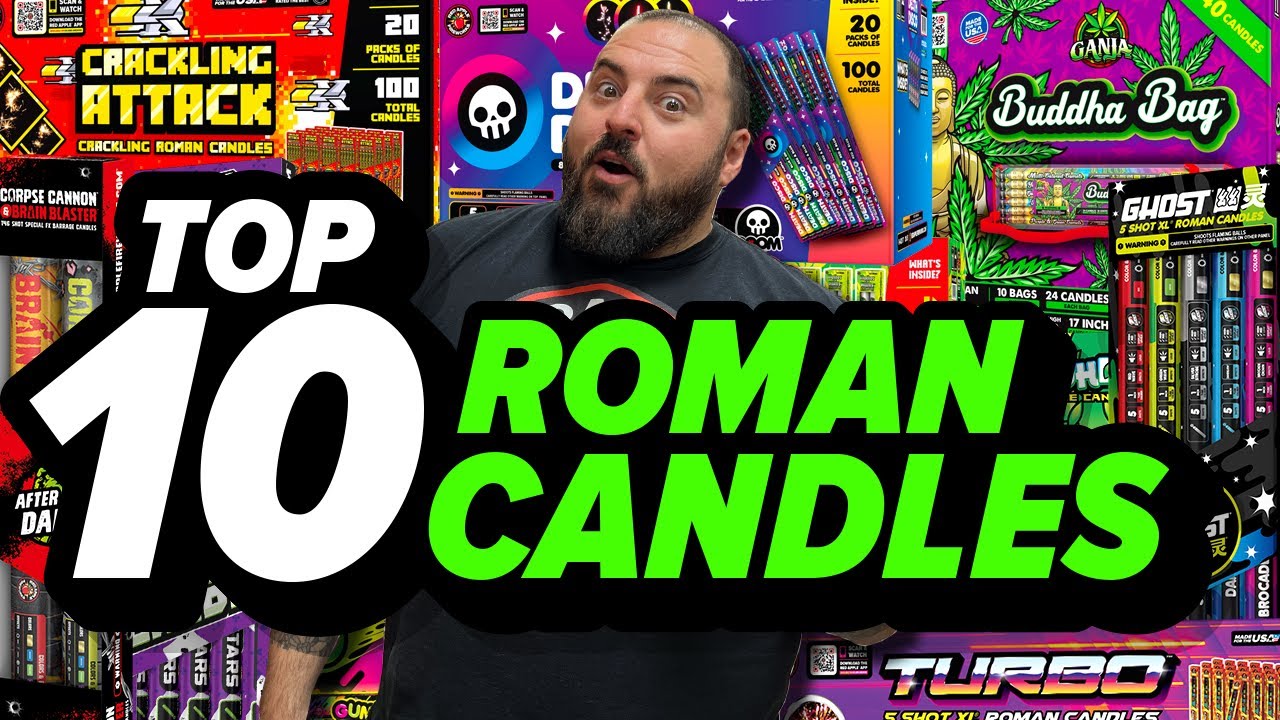 Top 10 Roman Candles To Buy For 2023 with Mike! | Red Apple Fireworks