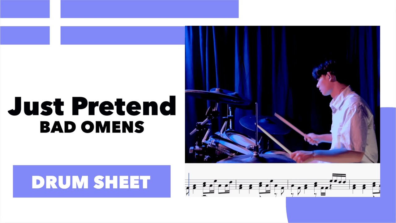 《Drum Sheet》Just Pretend - Bad Omens | Drum Cover | Eternal.Echoes.official