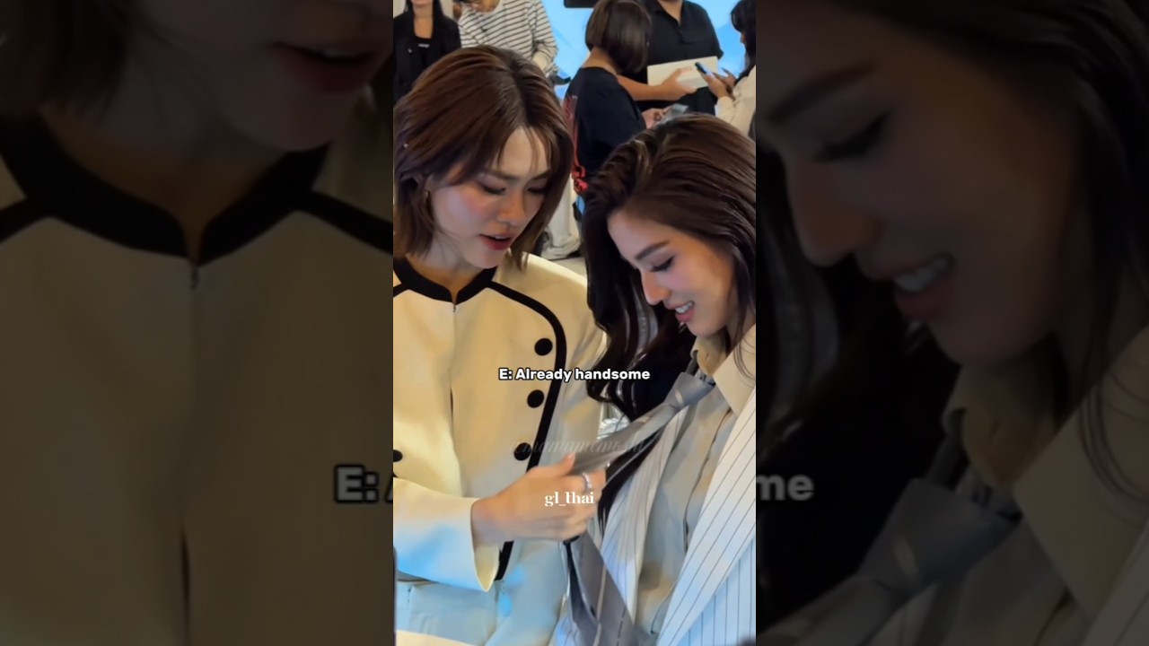 Emi won&rsquo;t stop showing off her handsome gf #emibonnie #gl #ustheseries #couple #wlw #thaigl