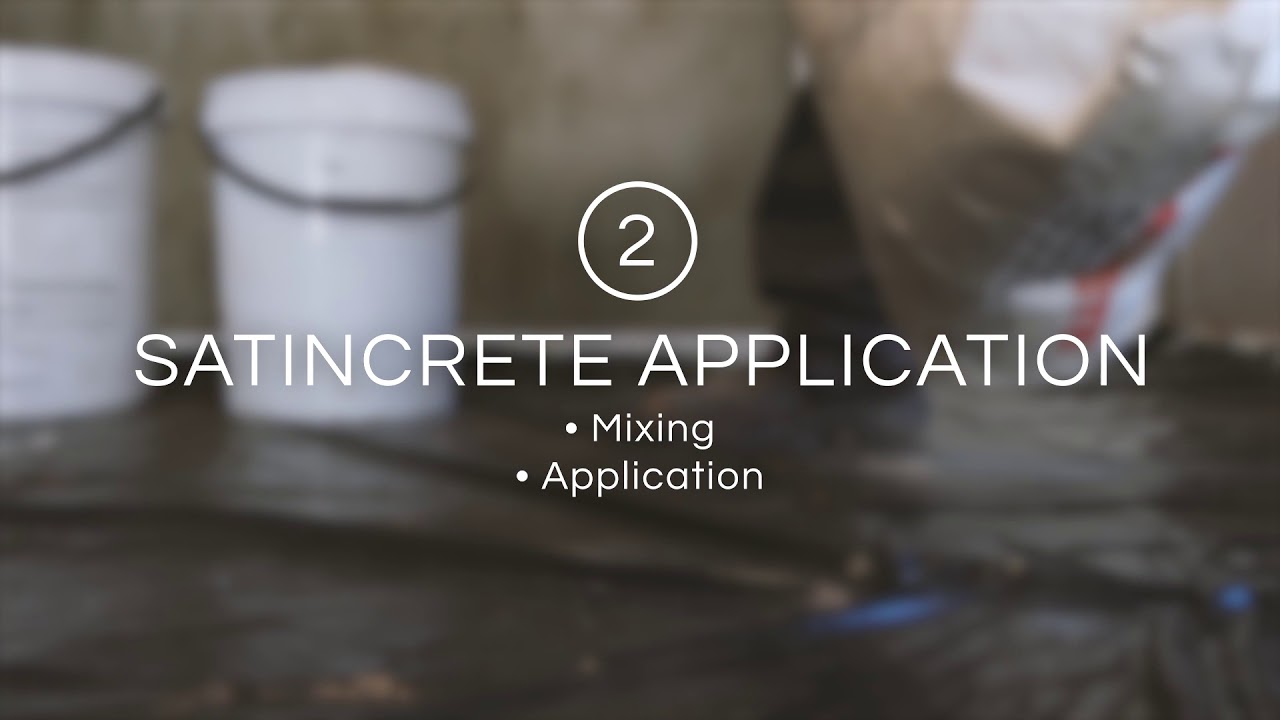 Cemcrete SatinCrete on drywalling Application Overview