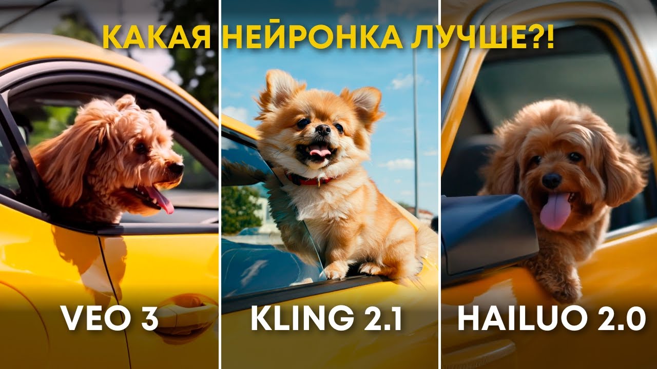 HAILUO 2 vs VEO 3 vs KLING 2.1 MASTER - СРАВНЕНИЕ 3 нейросетей по генерации видео | КАКАЯ ЛУЧШЕ?