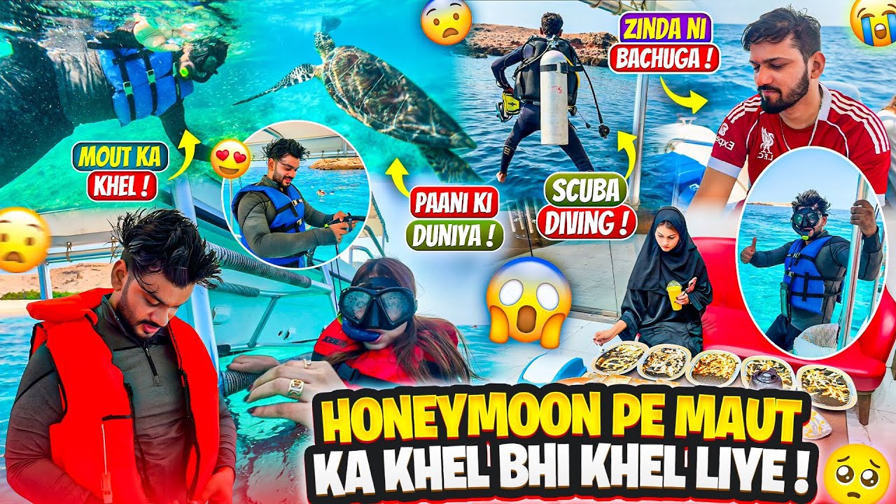 Honeymoon Pe Maut Ka khel Bhi Khel Liye😰 | Scuba Diving 😱| Fokats | Abresh & Zeeshan