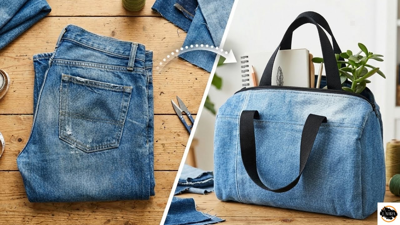 Вы не поверите, что я сделала с этими старыми джинсами! 👖✨