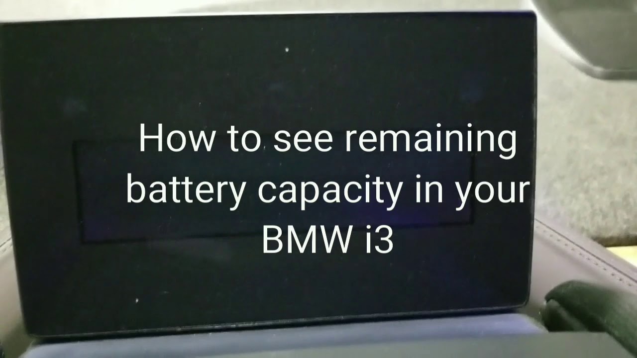 BMW i3 Secret Menu Hack - Battery Capacity