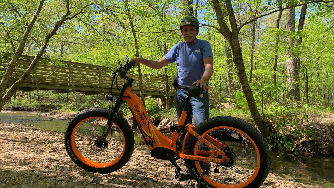 Гибридный электровелосипед Cyrusher TRAX All-Terrain с полной подвеской! Тест-драйв — Northwoods ...