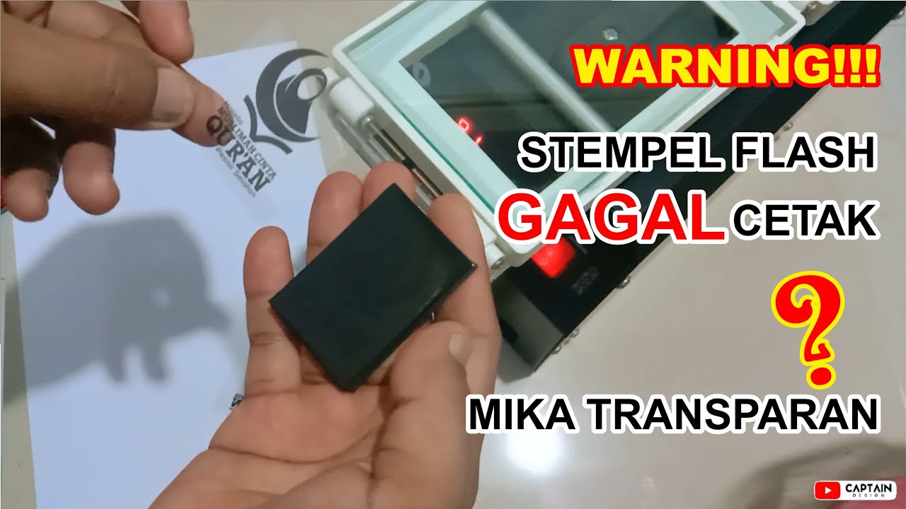 Jangan Gunakan Film Transparansi Untuk Cetak Stempel Flash Sebelum Menonton Video Ini