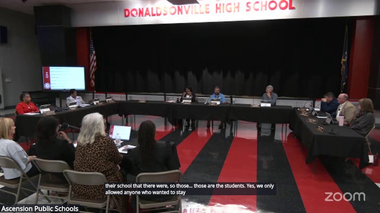 Ascension Public School Board Workshop- Instruction