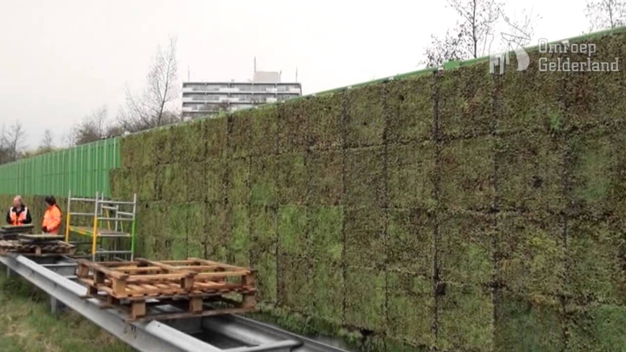 'Groene' geluidsschermen bij Velp