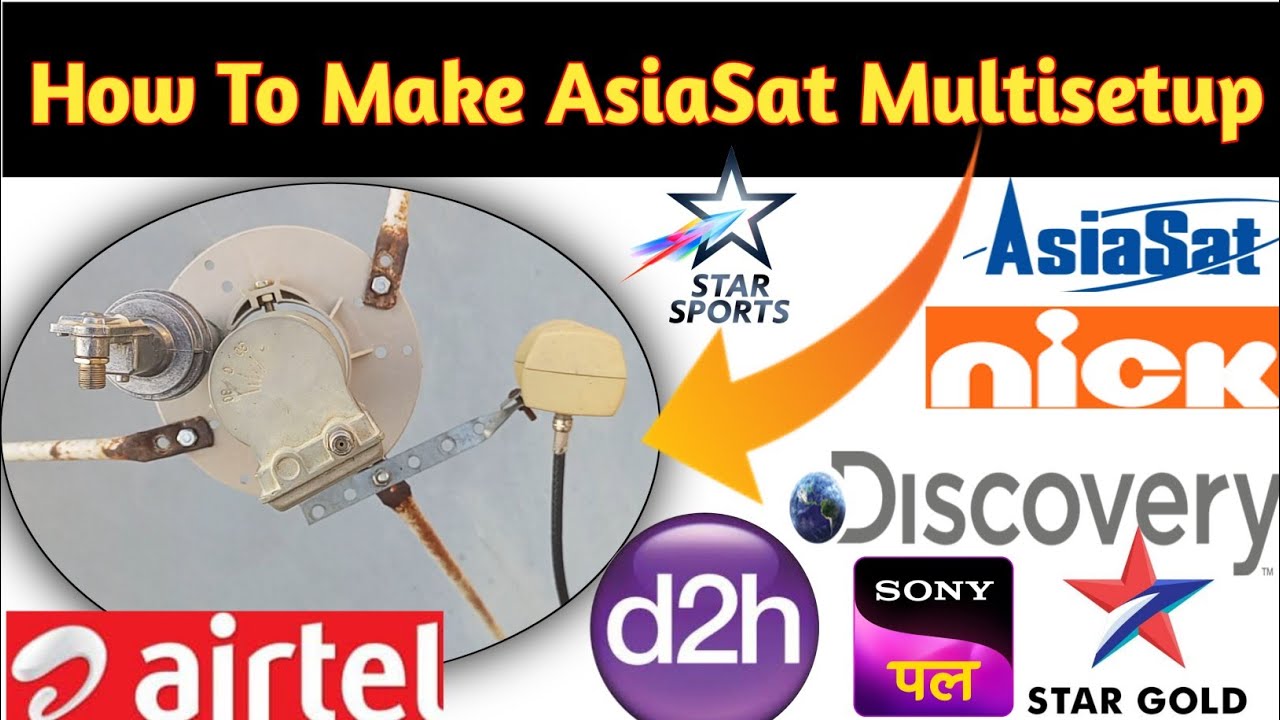 AsiaSat 105e Anokha Multisetup | Airtel 108e With AsiaSat7 | AsiaSat With Videocon | 2024 Multisetup