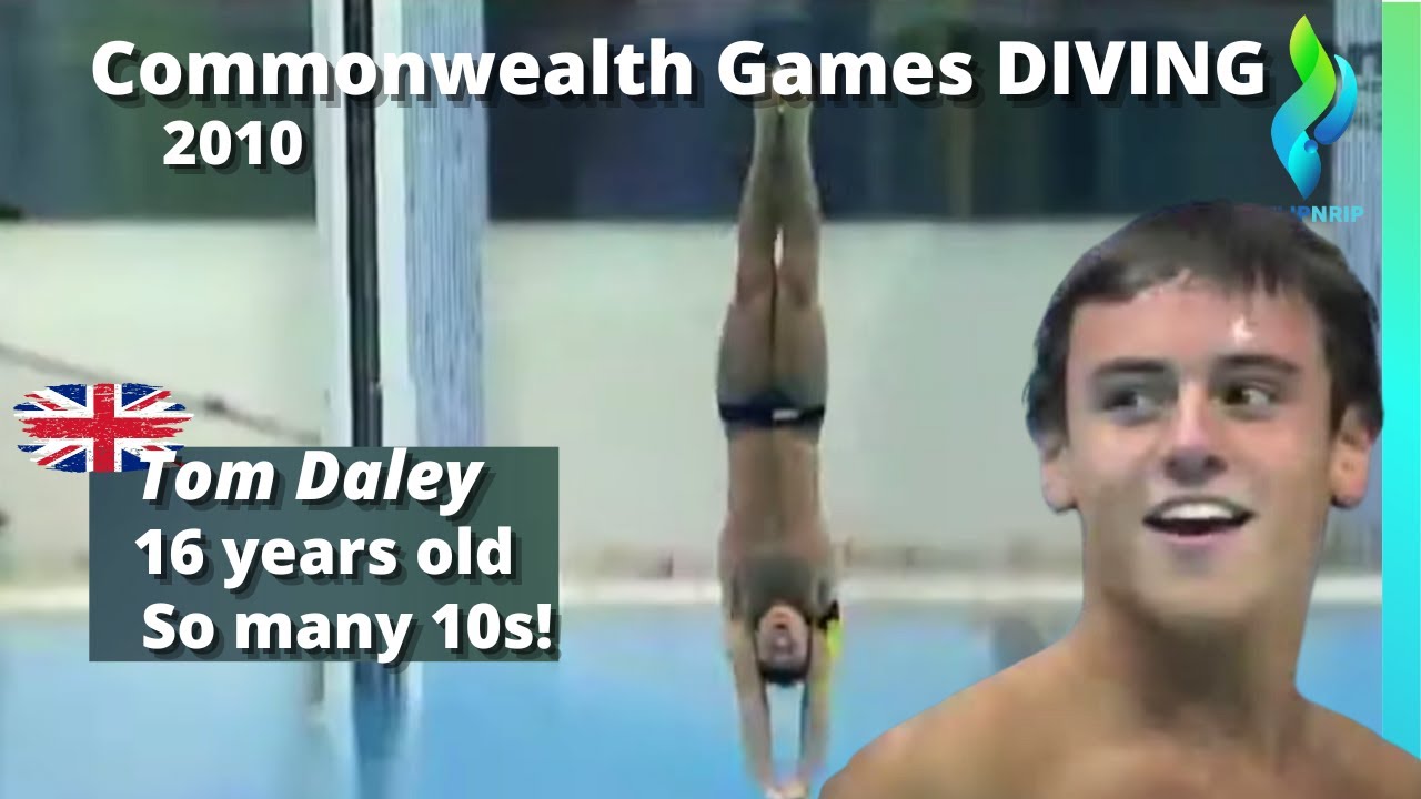 2010 Tom Daley 10 meter Commonwealth Games - Men platform diving competition