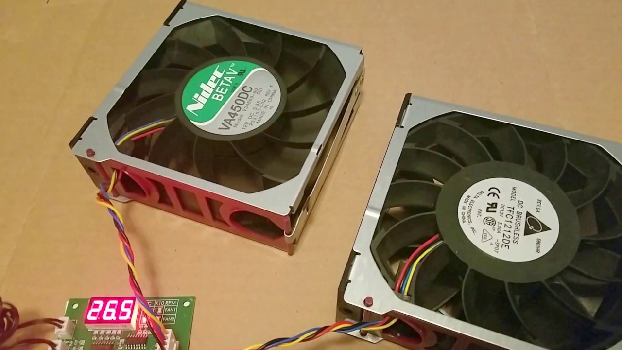 Nidec & Delta PWM server fan controller by temperature