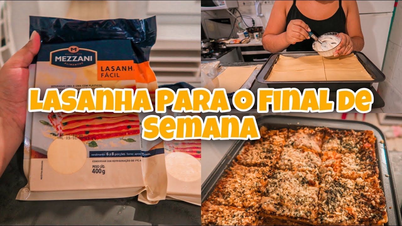 VLOG: LASANHA PARA O FINAL DE SEMANA / MASSA PRÉ COZIDA | Jana Munari