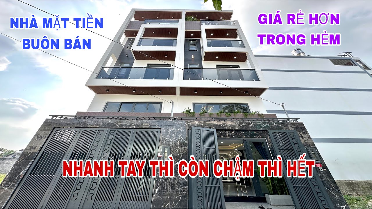 Bán nhà quận 12 (4002) bộ đôi nhà phố mặt tiền đường thông buôn bán chỉ hơn 6 tỷ
