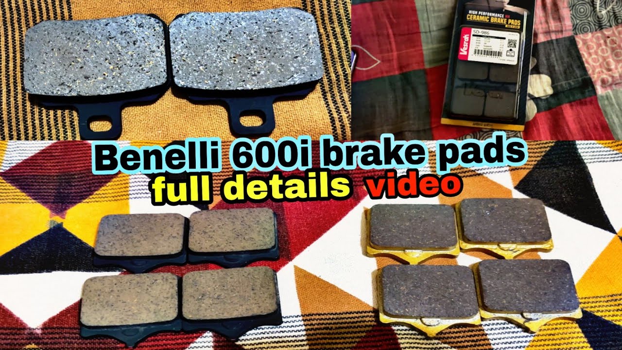 BENELLI 600i brake pads front & rare|| fully detail video very informative 🫶🏼♥️