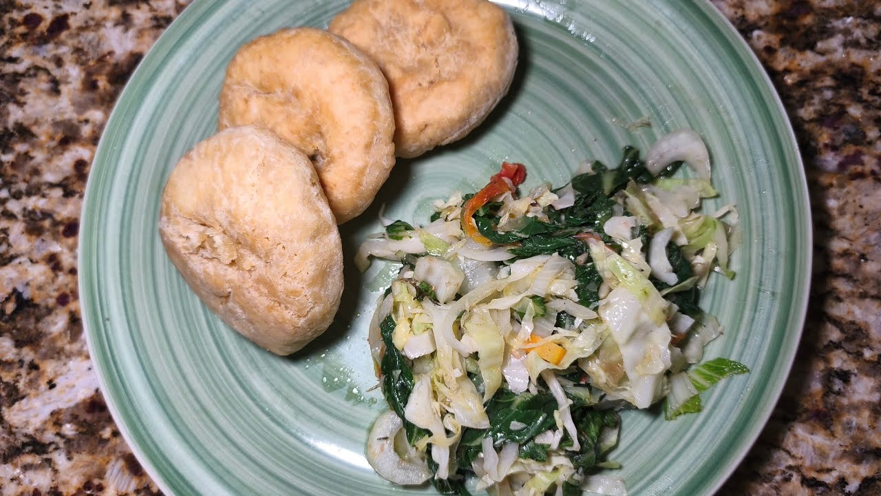 Steamed vegetables and fried dumpling live stream
