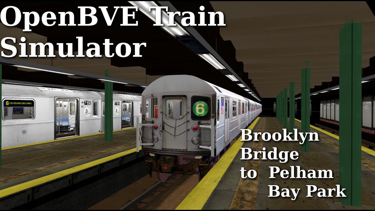 OpenBVE ►R142A | 6 Subway Train | To Pelham Bay Park!◀