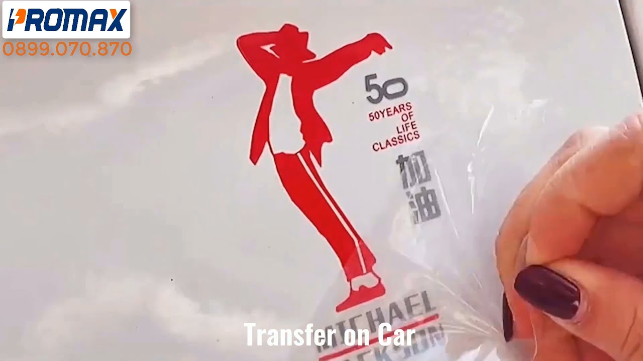 Decal logo 3D UV DTF in dán logo nhiều màu (full color) trên mọi chất liệu.