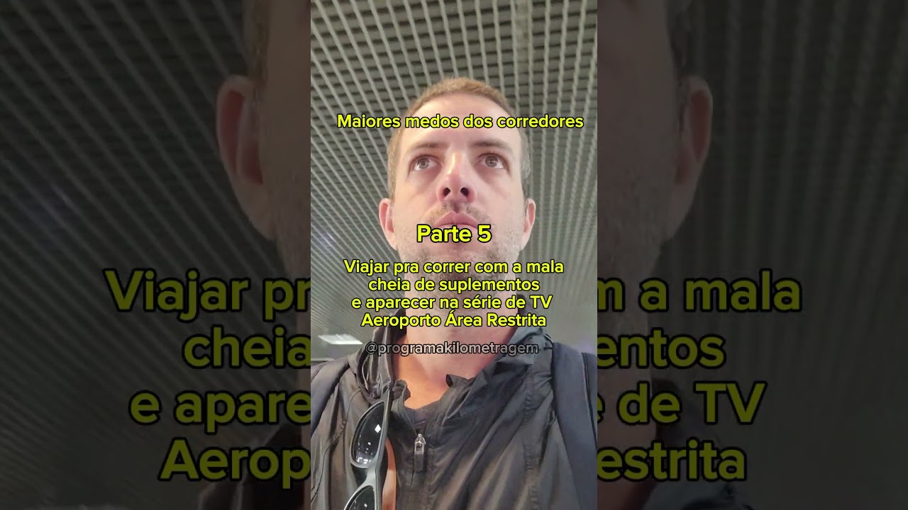 Toda viagem pra correr &eacute; esse medo #kilometragem #humor #corrida #riodejaneiro #maratona #shorts