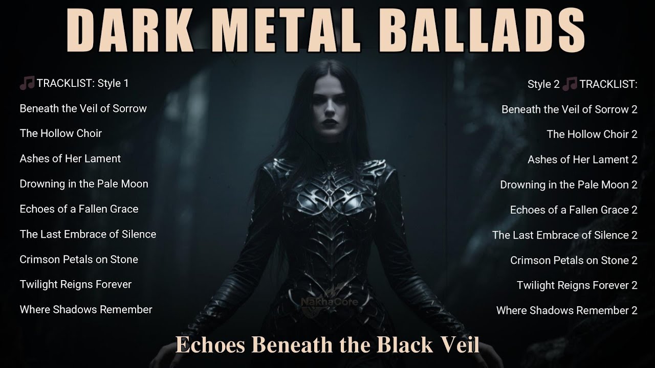 🔥 Dark Metal Ballads &ndash; Echoes Beneath the Black Veil | Gothic Doom & Melancholy Symphony