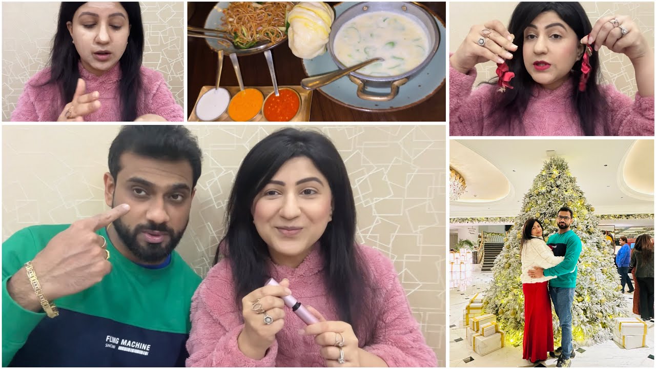 Mini Christmas Vlog | What I eat in a day | Quick Get Ready With Me | CP Delhi | Maybelline Lumi
