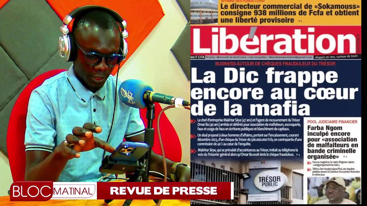 🛑 BLOC MATINAL - MERCREDI 30 AVRIL 2025