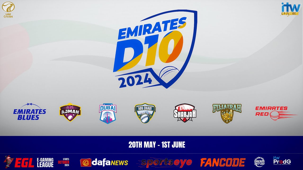 Emirates D10 | Sharjah v Emirates Blues | Match 2 | Seven District Ground Ajman