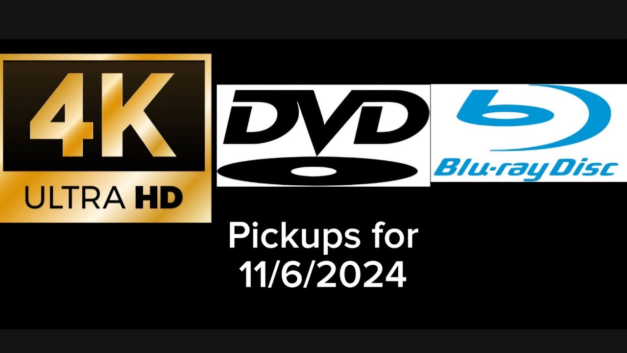 Physical Media Pickups for 11/6/2024