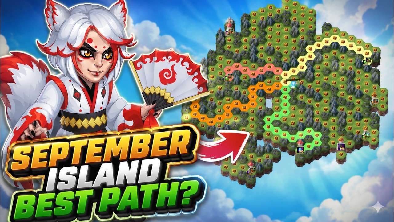 September Mysterious Island BEST PATH & Rewards | Lowest Cost Guide | Hero Wars
