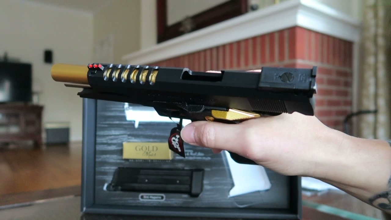 TOKYO MARUI HI-CAPA 5.1 GOLD MATCH Airsoft Pistol Open Box