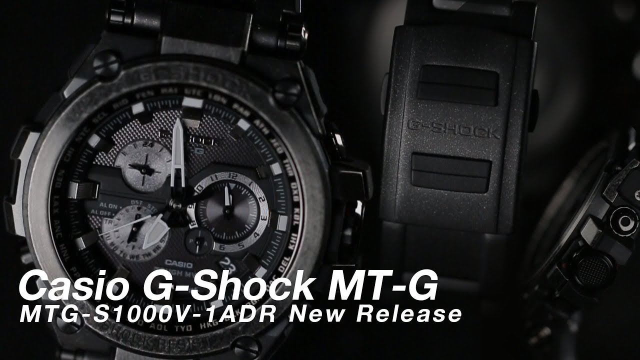 Casio G-Shock MT-G New Release MTG-S1000V-1ADR Men Black Pattern Dial Black Composite Strap