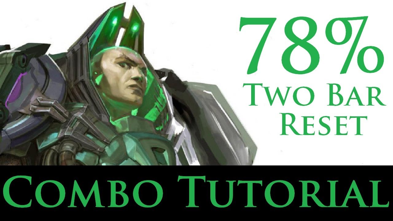 Injustice - Combo Tutorial - Lex Luthor (78% Two Bar Reset)