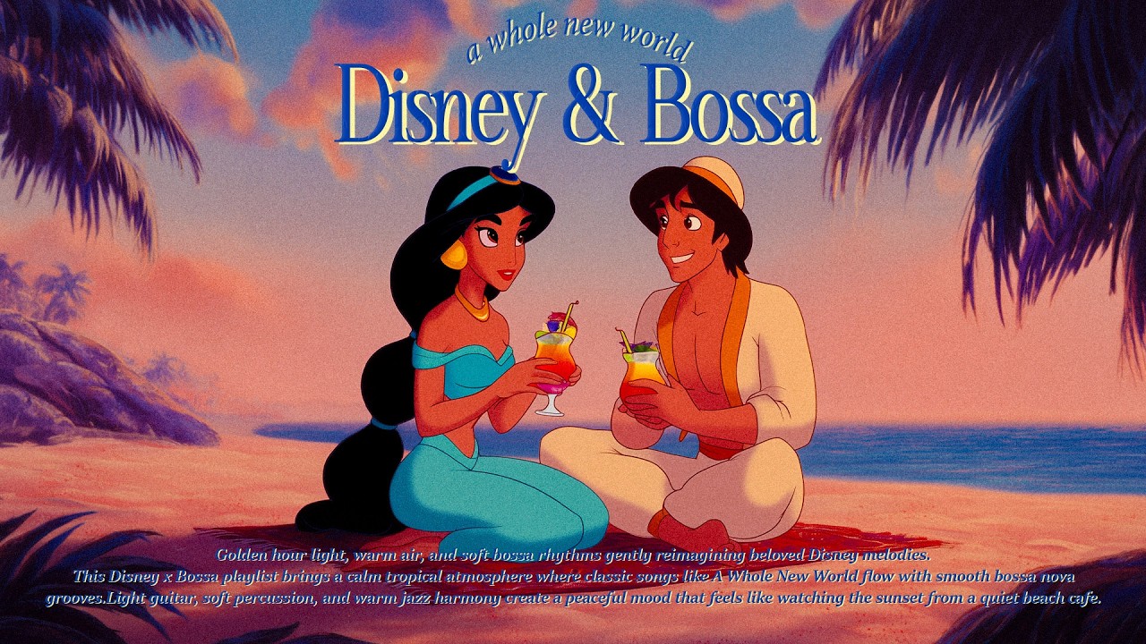 disney x bossa | a whole new world with bossa playlist | golden hour 🌅