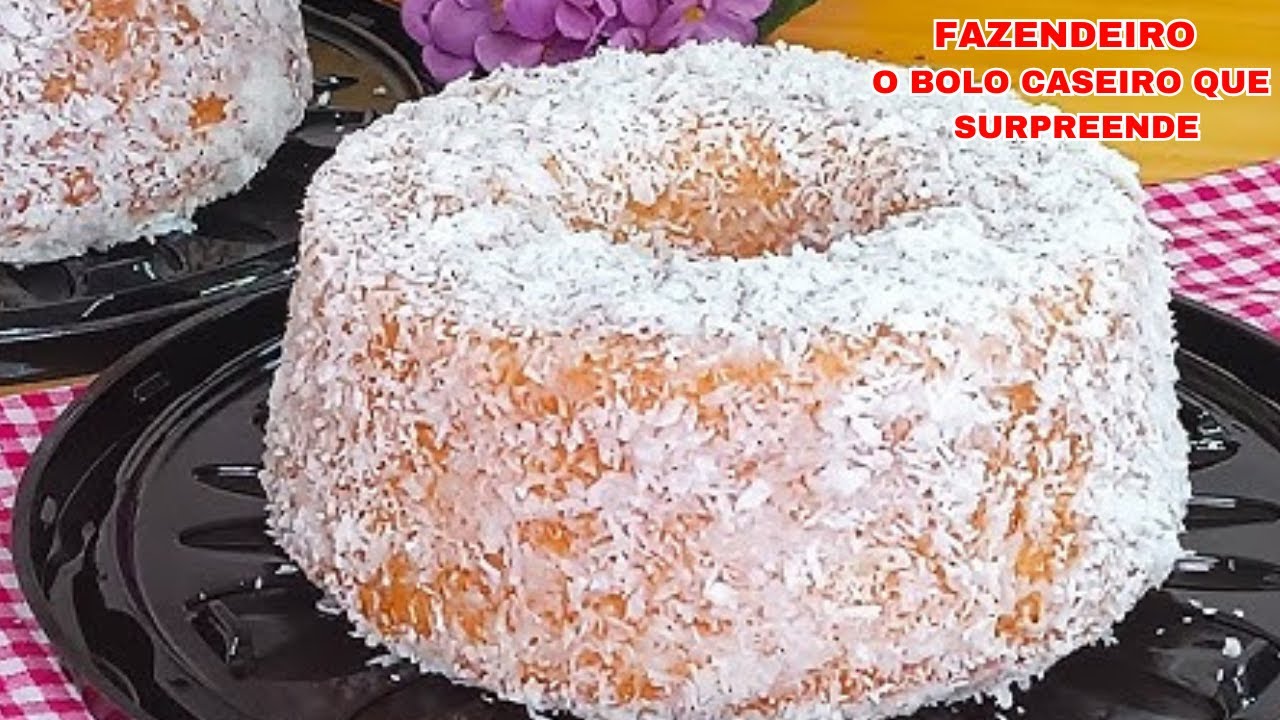 FAZENDEIRO - O BOLO CASEIRO MOLHADINHO E FOFO SUPER FÁCIL DE FAZER!