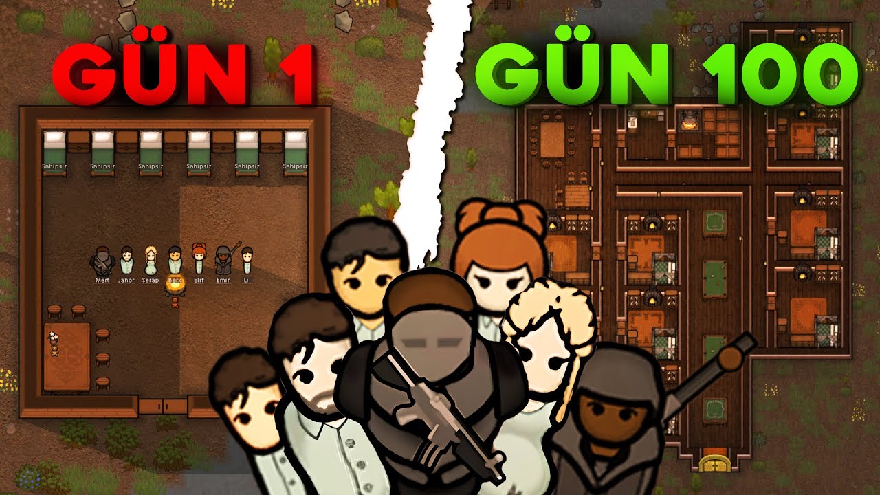 100 G&uuml;nde Ticaret İMPARATORLUĞU Kurmak / RimWorld T&uuml;rk&ccedil;e