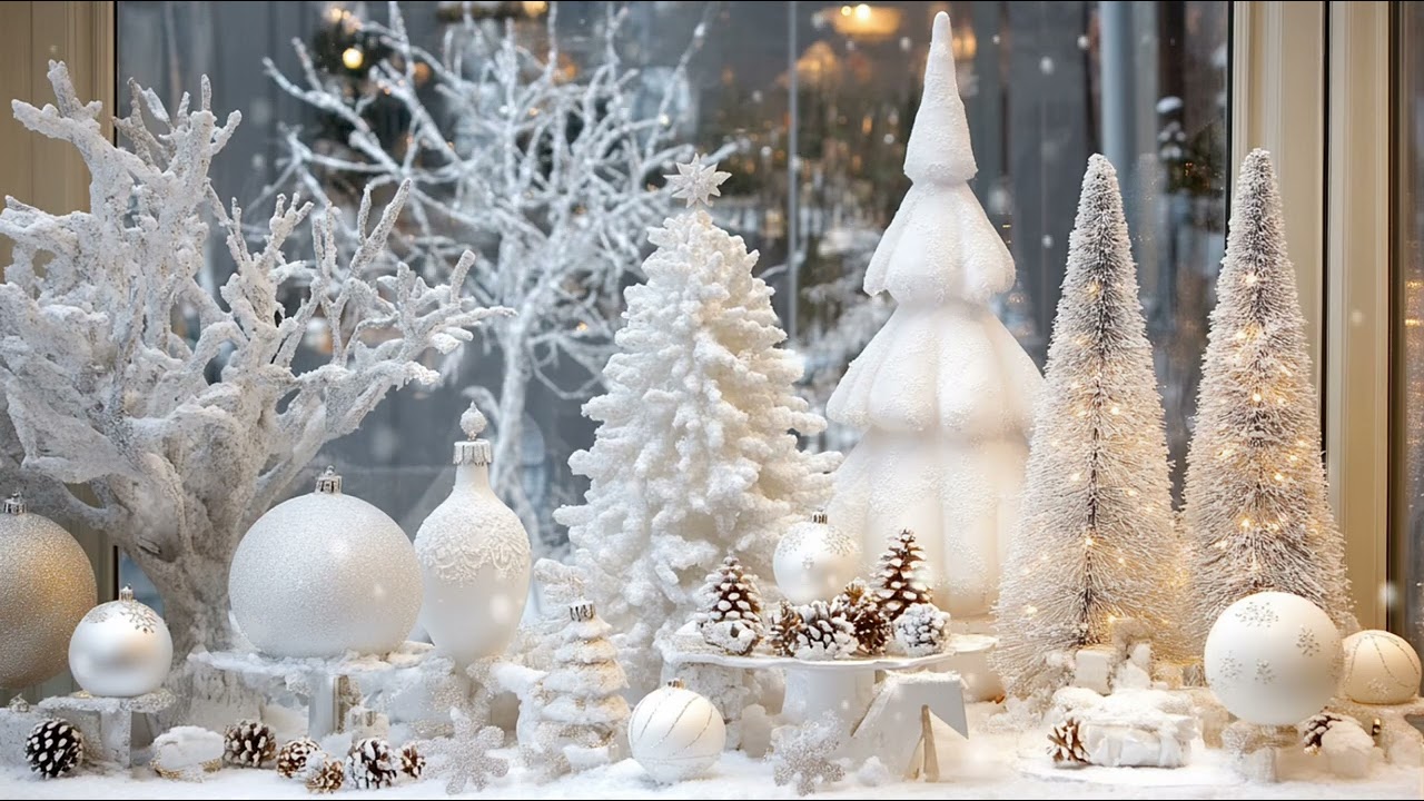 Frame TV Art Screensaver Wallpaper | Snowing Christmas Decoration
