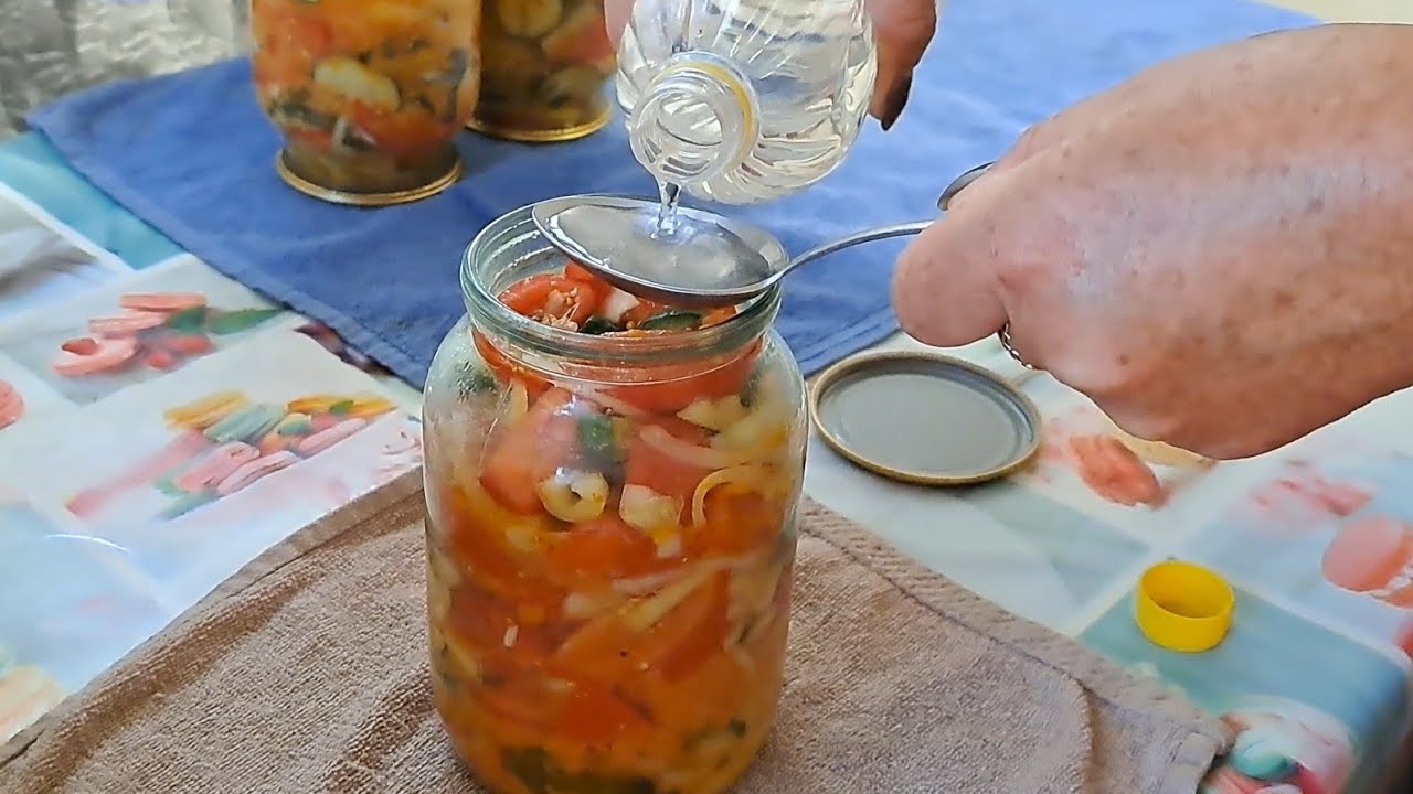 Летний салат в банке на зиму!