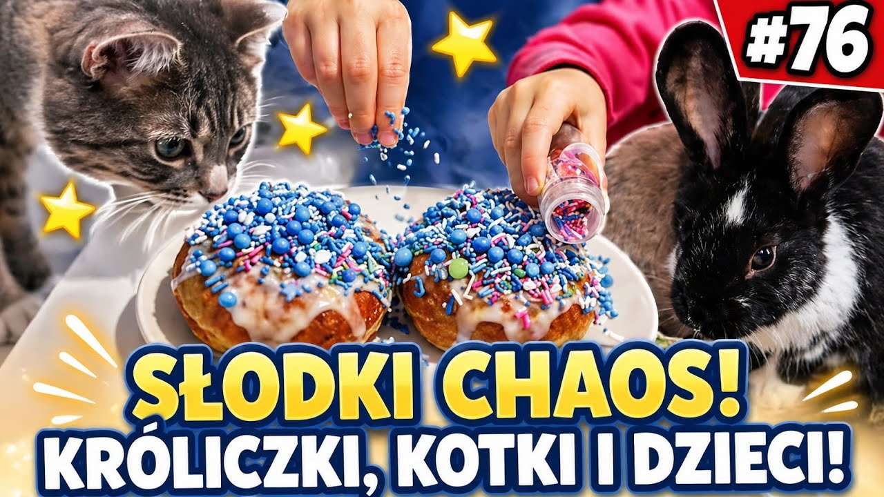 🐰🐱 SŁODKI CHAOS! Dzieci, króliczki i kotki | Odc. 76