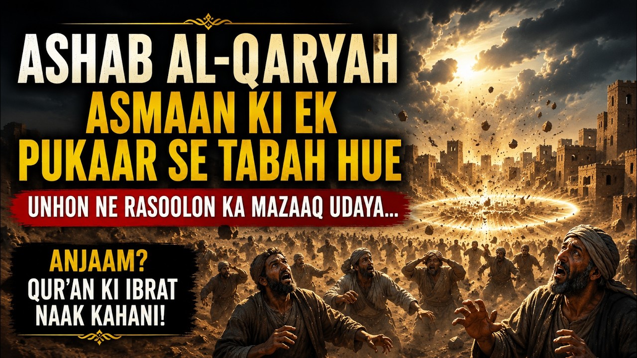 Unhon ne Rasoolon ka mazaaq udaya — Aasman se aik cheekh ne sab kuch khatam kar diya | Surah Yaseen